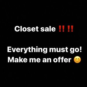 CLOSET SALE